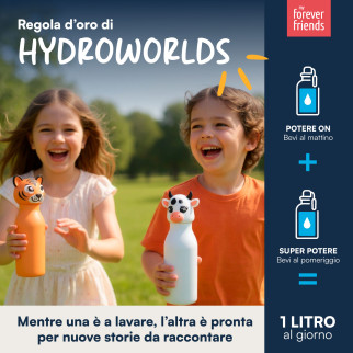 CapsHero Borraccia Termica Bambini Senza BPA 520ml Mucca Cow Cora