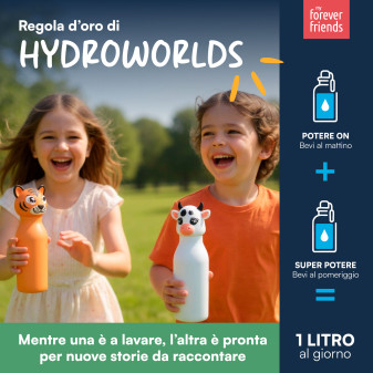 CapsHero Borraccia Termica Bambini 520ml Coccodrillo Dino Dex