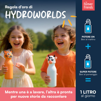 CapsHero Borraccia Termica Bambini Senza BPA 520ml Flamingo Fia