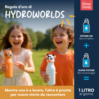 CapsHero Borraccia Termica Bambini Senza BPA 520ml Leone Lion Lio