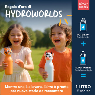 CapsHero Borraccia Termica Bambini Senza BPA 520ml Tigre Tiger Teo