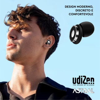 UdiZen Astral Tappi per Orecchie Antirumore Insonorizzanti -40dB