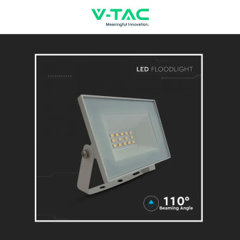 Faro LED 10W SMD IP65 Colore Bianco V-Tac VT-44012
