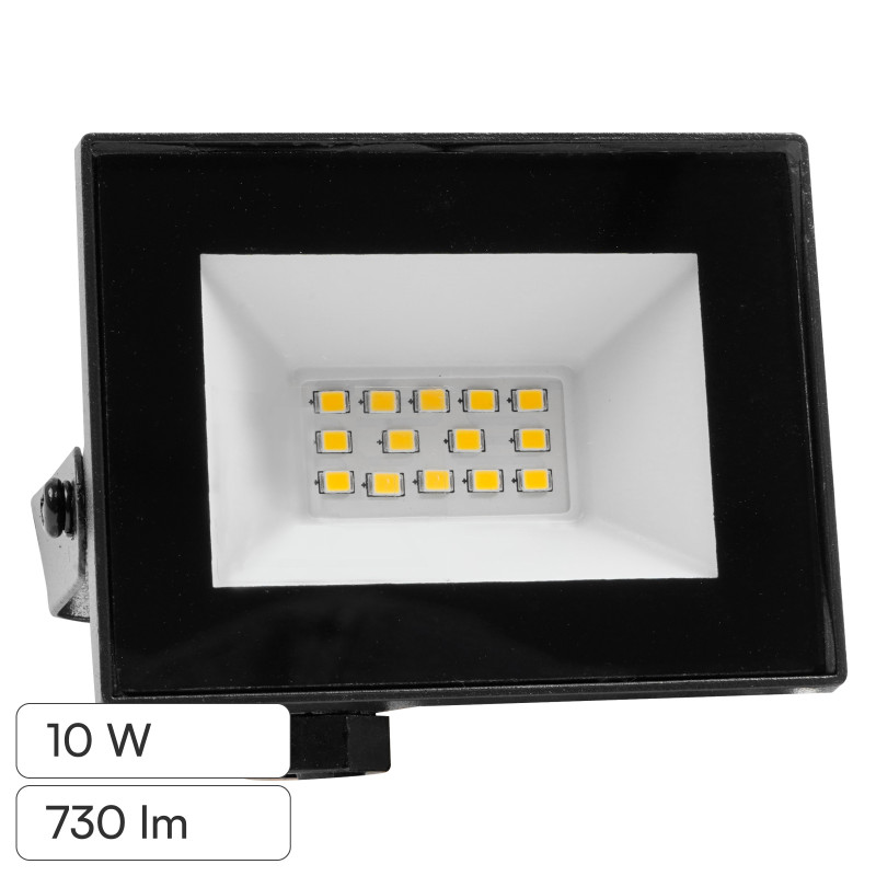 Faro LED 10W SMD IP65 Colore Nero V-Tac VT-44012