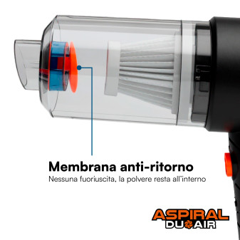 Aspiral DuoAir Aspirapolvere Aspirabriciole Senza Fili Portatile 2in1