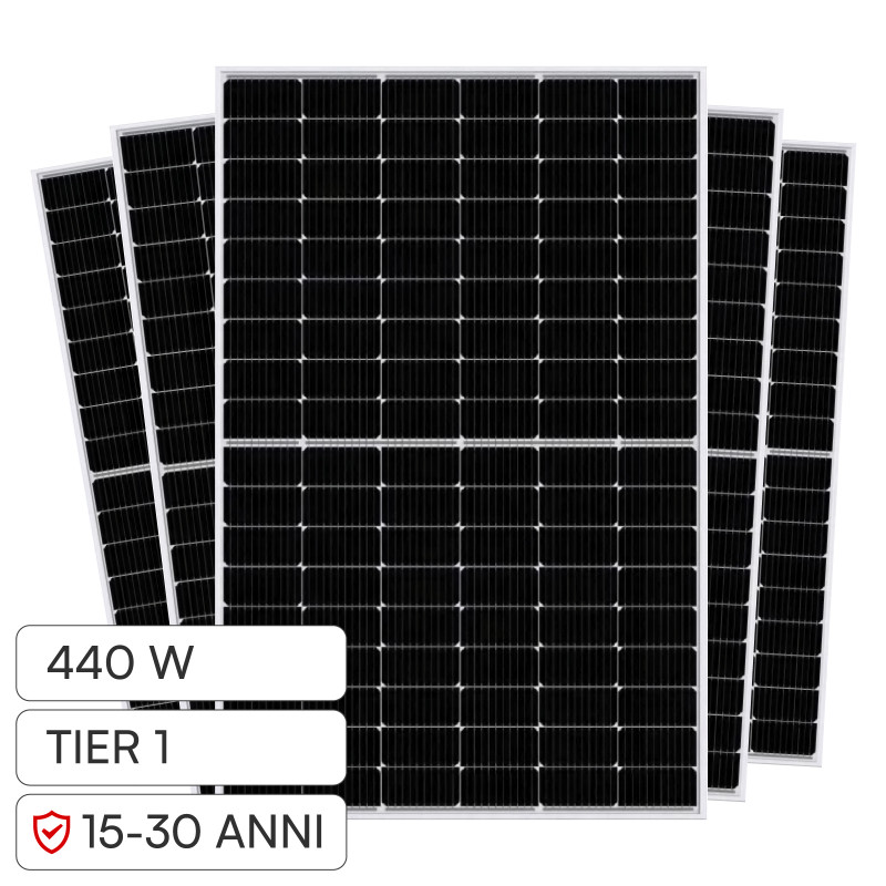 Pannelli Fotovoltaici 440W STC 488W BNPI TOPCon IP68 V-Tac Austa Osda