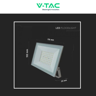 Faro LED 50W SMD IP65 Colore Bianco V-Tac VT-44054