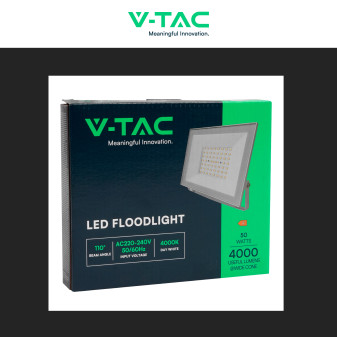 Faro LED 50W SMD IP65 Colore Bianco V-Tac VT-44054