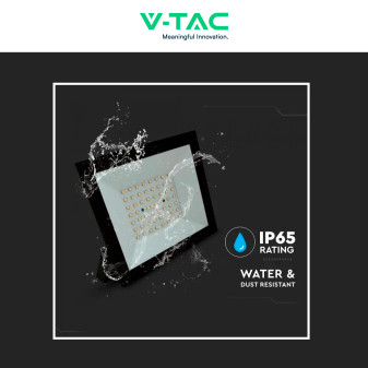 Faro LED 50W SMD IP65 Colore Nero V-Tac VT-44054