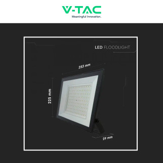 Faro LED 100W SMD IP65 Colore Nero V-Tac VT-44109