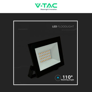 Faro LED 20W SMD IP65 Colore Nero V-Tac VT-44022