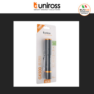 Uniross GX500 Torcia LED 10W Multifunzione Ricaricabile IPX4