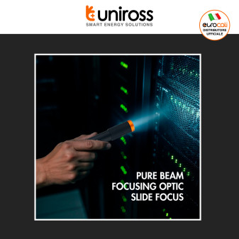 Uniross GX100 Torcia LED 3W Tascabile Multifunzione IPX4