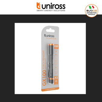 Uniross GX100 Torcia LED 3W Tascabile Multifunzione IPX4