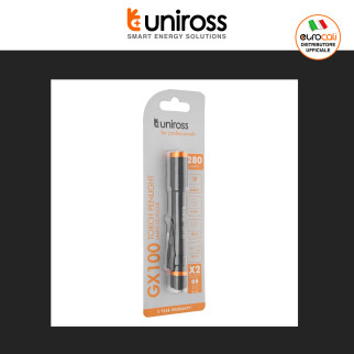 Uniross GX100 Torcia LED 3W Tascabile Multifunzione IPX4