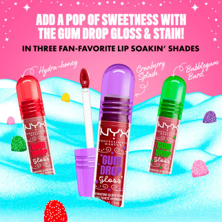 NYX Professional Makeup Holiday Gum Drop Gloss 02 Bubblegum Burst