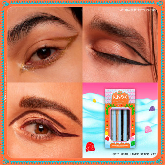 NYX Professional Makeup Holiday Epic Wear Liner Stick Kit 4 Matite Occhi