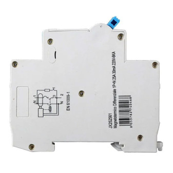 ETTROIT Magnetotermico Differenziale 1P+N 25A 30mA 220V-6KA - Mod. JX252561