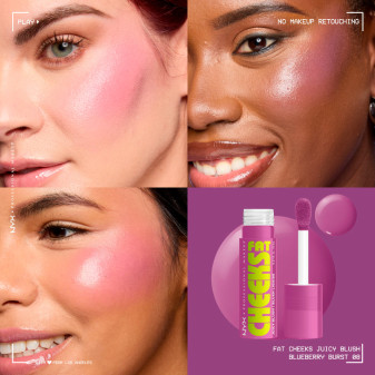 NYX Professional Makeup Fat Cheeks Juicy Blush Liquido 08 Blueberry Burst