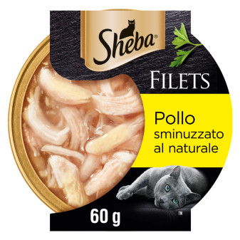 Sheba Filets Pollo Sminuzzato al Naturale per Gatti 60g