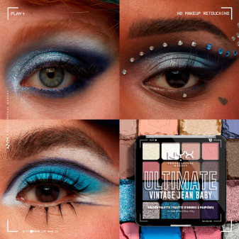 NYX Professional Makeup Ultimate Vintage Jean Baby Palette 16 Ombretti