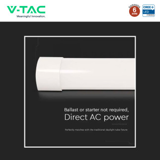 Tubo LED Prismatico 10W 30cm SMD Chip CREE V-Tac