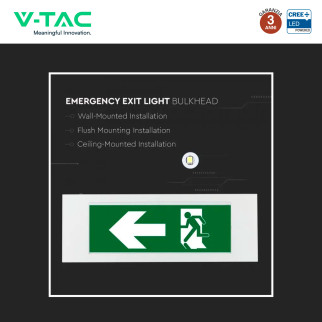 Lampada LED Uscita di Emergenza 3,8W SMD CREE IP40 V-Tac