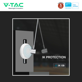 Plafoniera LED 20W SMD Samsung IP65 IK08 3in1 CCT V-Tac Pro