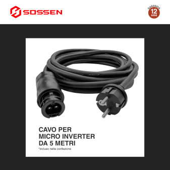 Sossen Kit da Balcone 4 Pannelli Solari + Microinverter CEI 0-21