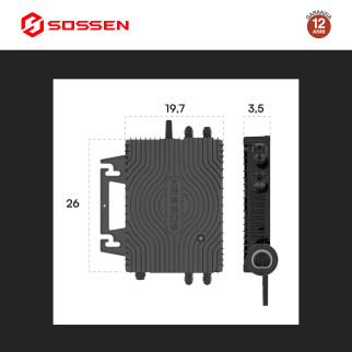 Sossen Kit da Balcone 4 Pannelli Solari + Microinverter CEI 0-21