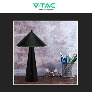 V-Tac VT-10117 Lampada LED da Tavolo 3W 3in1 Ricaricabile Dimmerabile