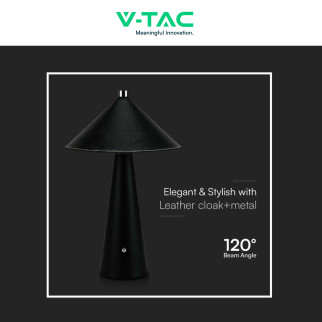 V-Tac VT-10117 Lampada LED da Tavolo 3W 3in1 Ricaricabile Dimmerabile