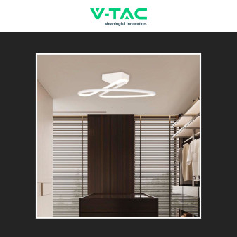 V-Tac VT-7763 Lampadario LED a Superficie 20W SMD Colore Bianco