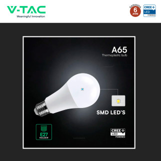 V-Tac Lampadina LED E27 17W Goccia A60 SMD Opaca