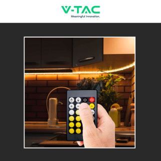 V-TAC Controller Dimmer IR Strisce LED CCT 2 Canali con Telecomando