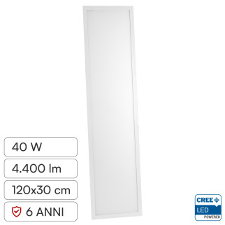 V-Tac Pro VT-6147 Pannello LED CREE Rettangolare 120x30 40W