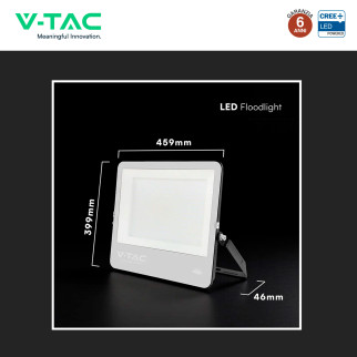 Faro LED 300W SMD Chip CREE IP65 Colore Nero VT-44003