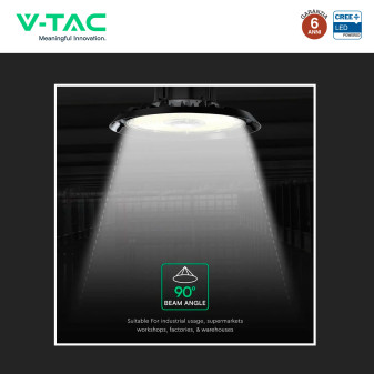 V-Tac VT-91202 Lampada Industriale LED UFO 200W SMD Chip CREE High Bay