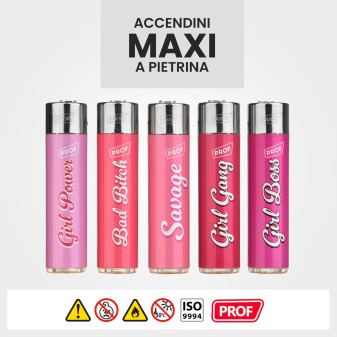 Prof Maxi Accendino a Pietrina Pink Girl Serie 5 Accendini