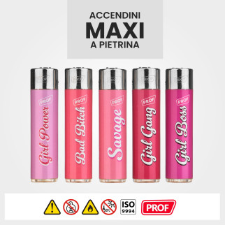 Prof Maxi Accendino a Pietrina Pink Girl Serie 5 Accendini