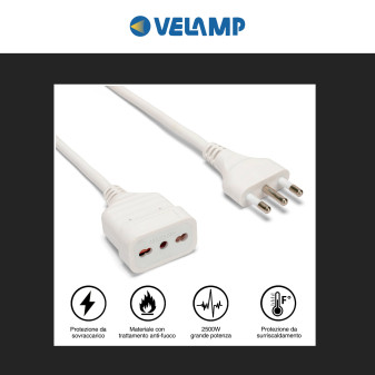 Cavo Prolunga Spina 16A 2P+T Presa Bivalente 10 metri PROLIT16A-10