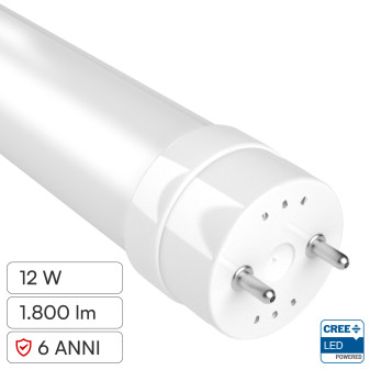 Tubo LED T8 G13 12W SMD CREE Nano-Plastic 120cm con Starter V-Tac