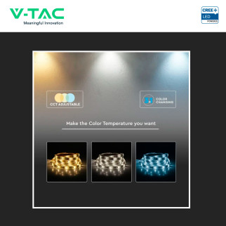 V-Tac Striscia LED Flessibile 15W/m 3in1 SMD Chip CREE 24V 8m
