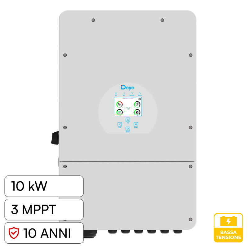 V-Tac Deye Inverter Monofase Ibrido On-Grid / Off-Grid 10kW IP65