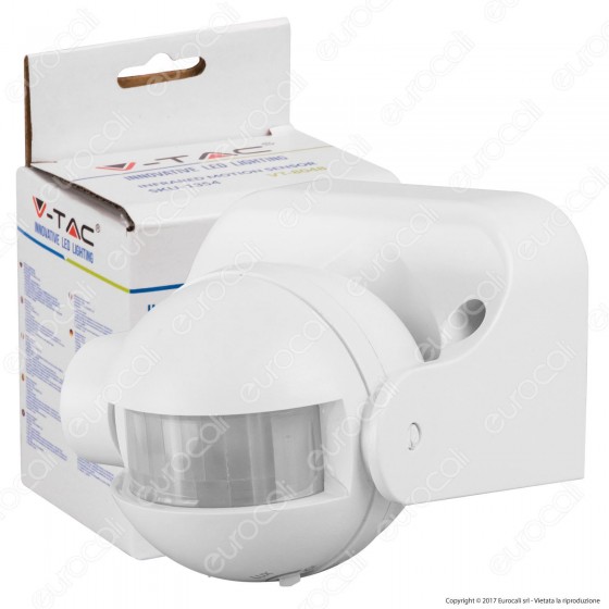 V-Tac VT-8048 Sensore di Movimento a Infrarossi per Lampadine - SKU V-Tac VT-8048 Sensore di Movimento a Infrarossi per Lampadine - SKU