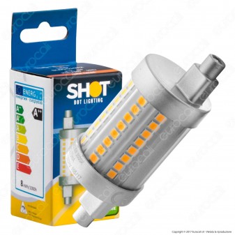 Bot Lighting Lampadina LED R7s L78 8W Tubolare con Attacco