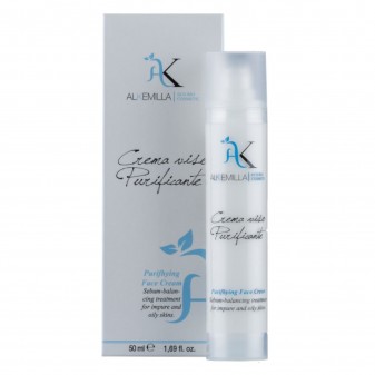 Alkemilla Crema Viso Bio Purificante Per Pelli Grasse - Flacone da