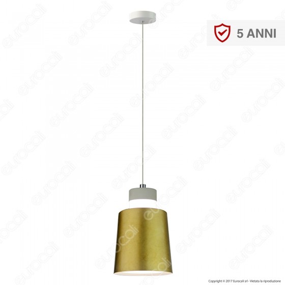 V-TAC VT-7333 Lampadario LED 7W Campana Color Oro - SKU 3934 / 3928 V-TAC VT-7333 Lampadario LED 7W Campana Color Oro - SKU 3934 / 3928