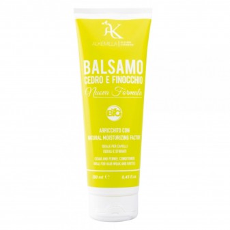 Alkemilla Balsamo Capelli Bio Cedro e Finocchio - Flacone da 250ml