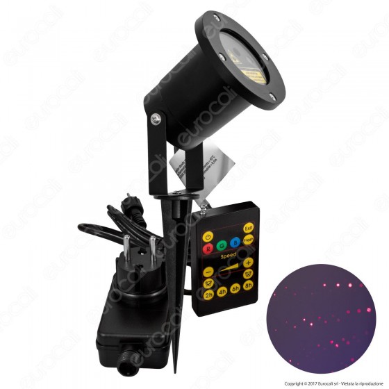 Proiettore Garden Laser Rosso con Telecomando - per Interno e Esterno Proiettore Garden Laser Rosso con Telecomando - per Interno e Esterno